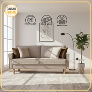 [FREE PILLOWS] Como Home 3 Seater Sofa | Water Repellent Fabric | Ready Stock
