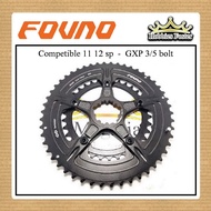 FOVNO - Chainring GXP - 50 - 34 / 52 - 36 / 53 - 39 / Bcd 110 x 5 - GXP_model 3 - 5 Bolts