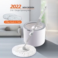 【Ready Stock &amp; Ship in 0-1 Day】Topoto N11 Newest Self Twist Rotating Mop Floor Cleaning Mops 360 Bucket Spinning