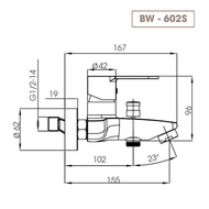 [Genuine Product] Hot and cold shower faucet BW-602S -Basic S