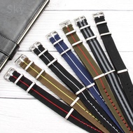 Tali Jam Tentera Perancis 60-an untuk Gelang Jam Nilon untuk Rolex Seiko Tudor Rolex Hitam Hijau Air