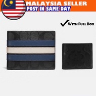 Coach Wallet For Men With Box Dompet Lelaki Kulit Leather Wallet Bifold Luxury Good Quality Seller