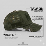 Tactical Outdoor Laser Cut Honeycomb Hat - Army Green