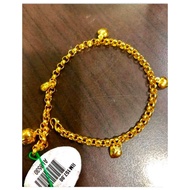 ORIGINAL ZHULIAN Rantai Kaki Budak saduran emas 999 atau 24k by Zhulian, AL5009