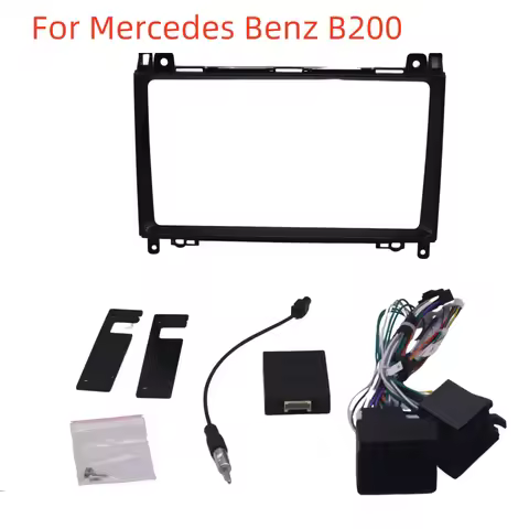 9" 2 Din Car Radio Fascia Panel Dash Mounting Frame for Mercedes Benz B200 a B Class W169 W245 Viano