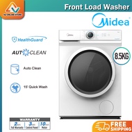 [ Save 3.0 ] Midea Front Load 8.5kg Washer Machine MF100W85B (8.5 KG) INVERTER QUICK WASH Front Load