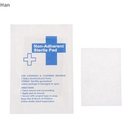 Han 10Pcs Waterproof Gauze Pad Non-adherent Pad First Aid Kit Wound Dressing Tapes Sterile Medical G