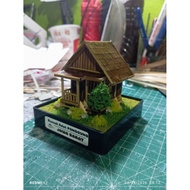 Miniature Sundanese House Prov. West Java ..Size 8cm