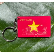 Keychain printed with flags and national symbols of Vietnam and G8 countries - Accessories for hangi