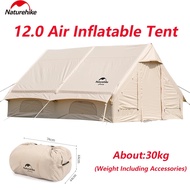 Naturehike Air 12.0 Khemah Tiup Tempat Perkhemahan 4-5 Orang Luar Ruangan Besar Rumah Dinding Glampi