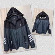 ￼🎀二手衣倉🎀澳洲NOFAH⚓️ 輕薄防風內網紗透氣涼爽外套 黑/鐵灰XL號AC0028極新