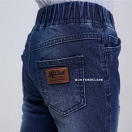 LILY AND CLARK Girls' Long Ripped Cutbray Jeans in Darkblue CK03