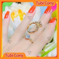 Korean style fashion women's ring with CZ N1270 - 75- UA Tubi Cony