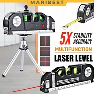 4 in 1 High-Precision PRO 3 Laser Level Multipurpose 8FT Laser Level Horizon Vertical Measure 激光水平仪