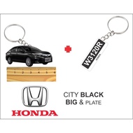 honda city black (2D) keychain accessories