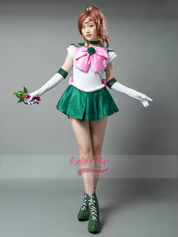 Anime Sailor Jupiter Kino Makoto Cosplay Costume Women Dress Uniform mp000292