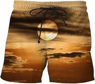 Men'S Sports Shirts & Tees Sports And Leisure 3D Digital Printing Sweat-Absorbent Shorts-As Shown In