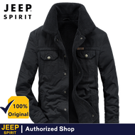 Jeep Spirit แจ็คเก็ตหนาสำหรับผู้ชายเสื้อคลุมบุนวมฤดูหนาว