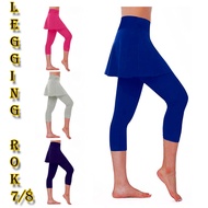 Celana Senam Rok Terlaris Model 7/8 - Rok Legging Viral - rok senam penutup bokong