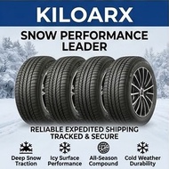 Superior KILOARX 195/55R15 Anti-Skid Bundle with Tyre Valve Cap Car, Deep Tread, and Honda Tyre Cap