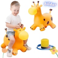 HILDAR Giraffe Bouncy Horse, Inflatable Rubber Animals Jumping Toys, Creative Anti-fall Thickened St