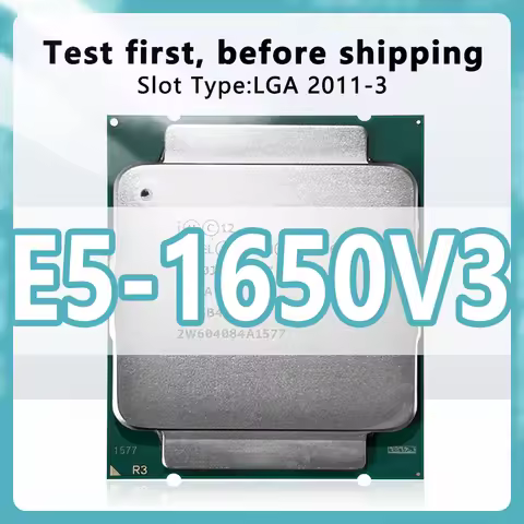 Xeon E5-1650V3 CPU 22nm 6 Cores 12 Threads 3.5GHz 15MB 140W processor LGA2011-3 for X99 server mothe