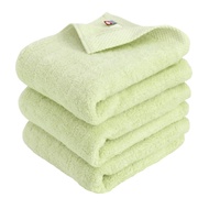 Imabari Towel Certified Face Towel hiorie (Hiorie) Fluffy Rib Towel 3-Piece Set Lime Green Made in J