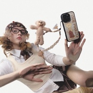 Cute Funny Guardian 13DE MARZO Healing Bear Mobile Phone Chain Beaded Chain Lanyard Cute Cartoon Por