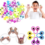 1pcs Eye Finger Puppet Plastic Moving Eye Toy Anti-stress Toys Kids Baby Gift Party Funny Toy Accessories