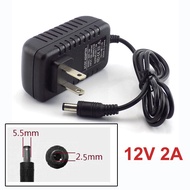 12V 2A 5.5mm x 2.5mm Power Supply US Plug Type AC 100V-240V To DC Adapter Plug For CCTV IP Camera