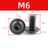 304 Torx Vít M4 M5 M6 M8 Thép Không Gỉ Màu Đen Máy Giặt Đầu Dành Cho Xe Máy Xe Tay Ga ATV Xe Máy Vỏ