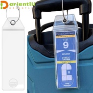 ORIENTLII Cruise Luggage Tag Holders, Steel Wire Cable Loop Waterproof Suitcase Label Holder, Essent