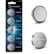 KITOSUN CR2032 Batteries 3V Lithium Cell - 5Pcs 3 Volt CR 2032 Coin Button Lithium Battery Replaceme