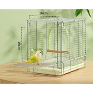 Yoho 304 Stainless Steel Foldable Horizontal Line Out Cage/Bird Cage/Small Medium Parrot Cage