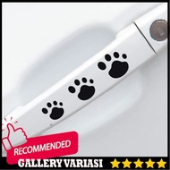 Dog Paw Print Car Door Handle Sticker Dog Paw Print Sticker Deca - White