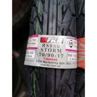FKR TAYAR RS980 STORM [70/90-17] Tubeless Tyre [LC135 Y125Z LAGENDAZ DASH W125 RG110]