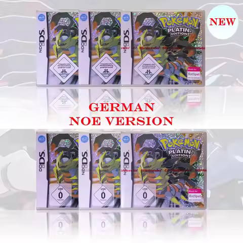 Game Console For 2DS 3DS NOE Version Pokémon Platin-Edition New Sealed Package DS Video Game Card Wi