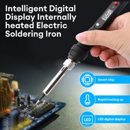AC220V 908S with switch, 80W wired electric soldering iron, internally heated LED digital display, a