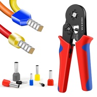HSC8 6-4A Crimping Tool 0.25-10mm for Ferrule Tubular Terminals ² 23-7AWG Ferrule Crimping Clamp Set