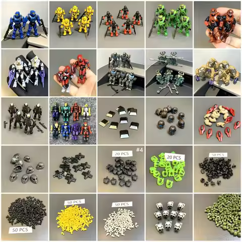 Bundle Mega Construx Heroes Series UNSC Arbiter Ripa Moramee Brute Elite Mercenary Minifigures Body 