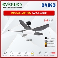 [FREE INSTALLATION] DAIKO Nikko 5 DC Ceiling Fan 44"/54" (with Tri-Color LED and Remote)