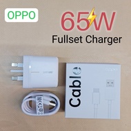 Oppo 65w Fullset Charger UK Adapter With 6.5A Type-C USB Cable Support SuperVOOC Fast Charging For Reno 7 Pro 6 Pro 5 Pro A96 A97