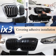 Sale Suitable for 20-24 BMW ix3/IX3 grille modification and pasting Black Warrior Thunder grille ext