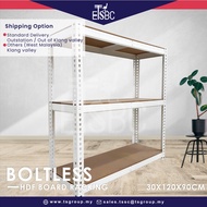 ETSBC Boltless DIY Racking - 30x120x90cm Multipurpose Racking