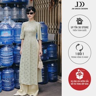 Thanh Yen Ao Dai. Ao Dai with Loose Sleeves 2M03.2409. Women's Modern Ao Dai, Elegant Minimalist. JM