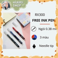 Beifa Free Ink Pen - RX300 Blue Red Black Ink - Hidari