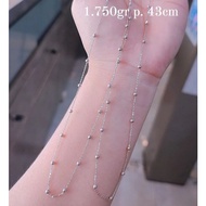 PUTIH 375% white gold necklace