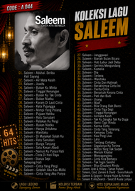 Koleksi Lagu Saleem Iklim Siap Dengan USB Pendrive / Flash Drive Mp-3