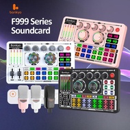 Choice - Bonkyo F999+M996 Pink Sound Card 2024 New Mobile Phone Singing Live Broadcast Equipment