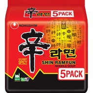 NONGSHIM SPICY SHIN RAMEN 120g 1PACK5PCS (SHINRAMENSHIN RAMYUN ORIGINALSHIN RAMYEON) 120G